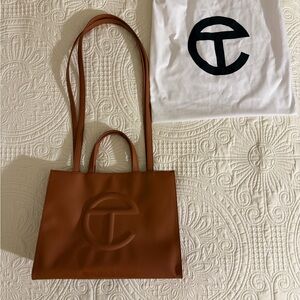 Telfar Medium Shopping Bag in Tan